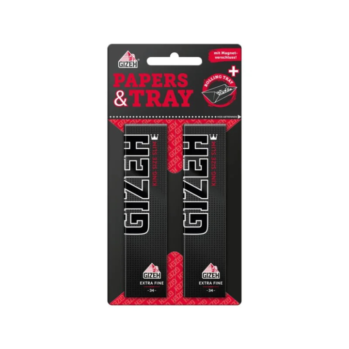 GIZEH Black King Size Slim Papers einzelnes Heftchen
