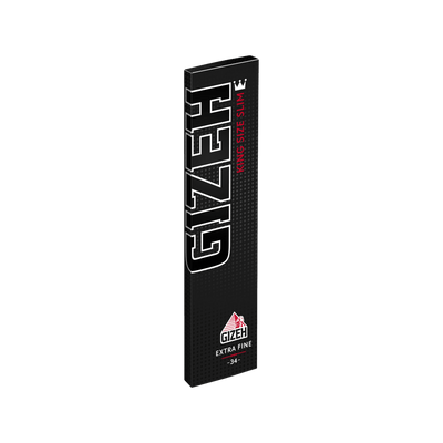 GIZEH Black King Size Slim Papers schräge Heftansicht