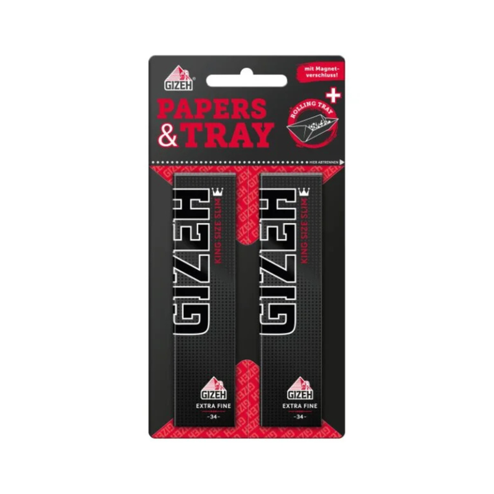 GIZEH Black King Size Slim Papers einzelnes Heftchen