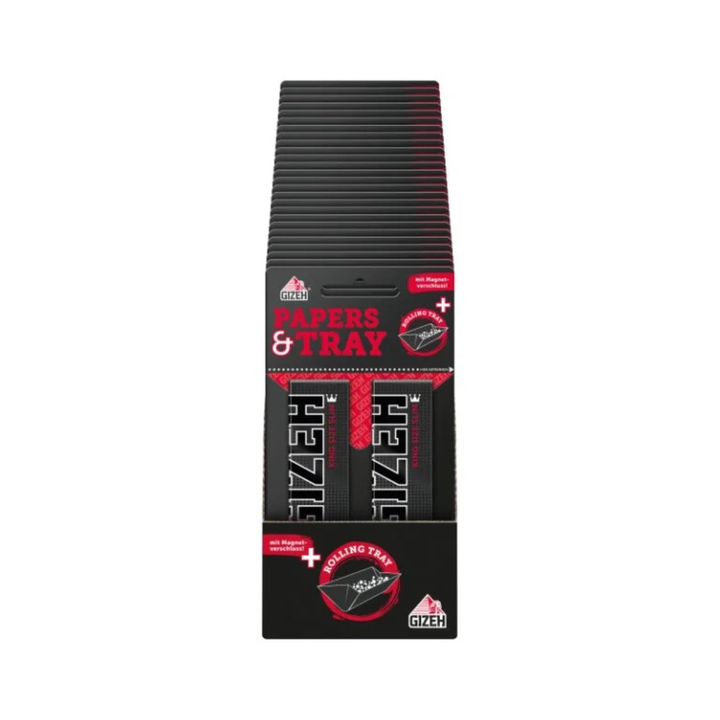 GIZEH Black King Size Slim Blisterkarte mit 25 Stück