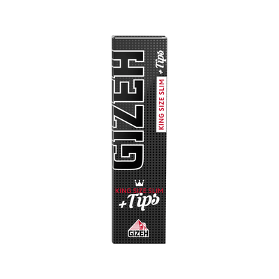 GIZEH Black King Size Slim + Tips Kombi-Heft mit Papers und Filtertips