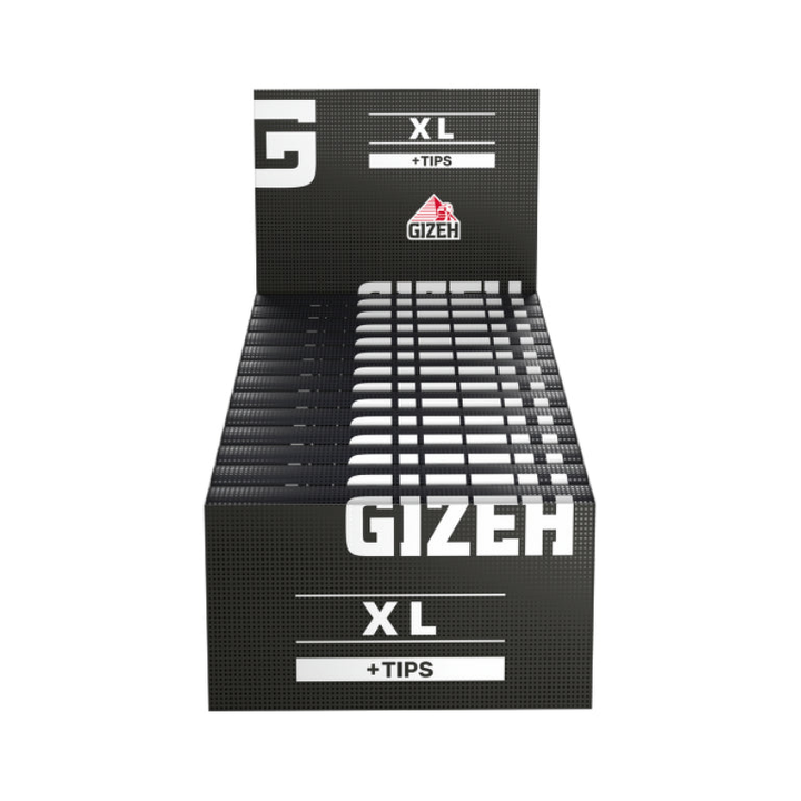 Gizeh Black King Size XL Blättchen mit Tips, 26 Stück