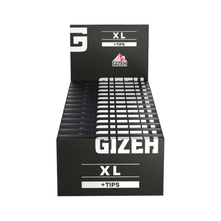 Gizeh Black King Size XL Blättchen mit Tips, 26 Stück