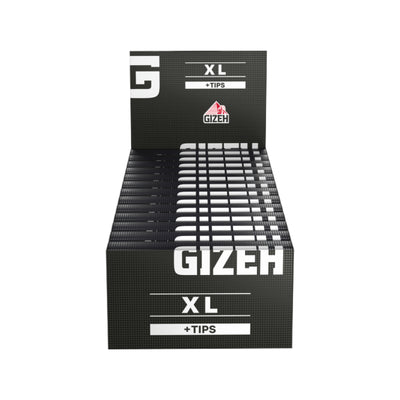 Gizeh Black King Size XL Blättchen mit Tips, 26 Stück