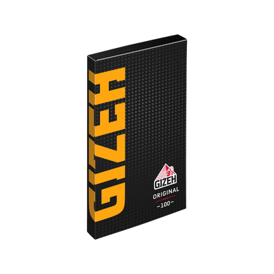 GIZEH BLACK Original Papers 100 Blatt in schräger Ansicht