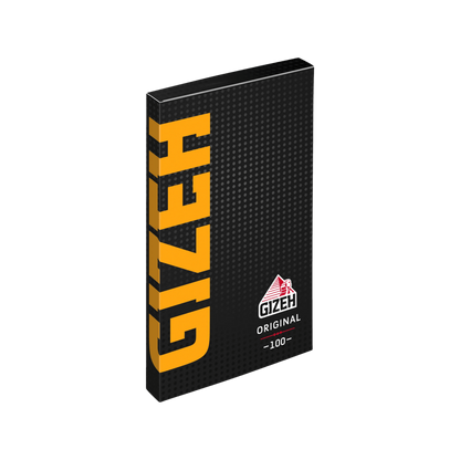 GIZEH BLACK Original Papers 100 Blatt in schräger Ansicht