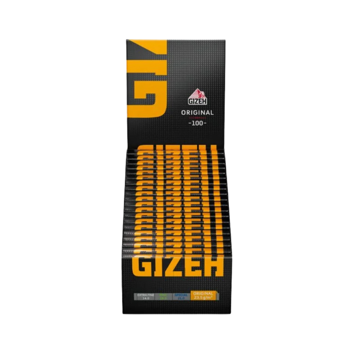 GIZEH BLACK Original Display mit 20 Packungen à 100 Blatt