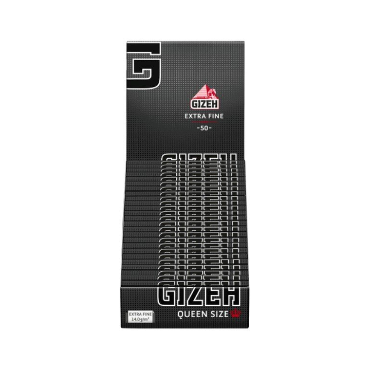 GIZEH Black Queen Size Papers Display mit 25 Heften à 50 Blatt
