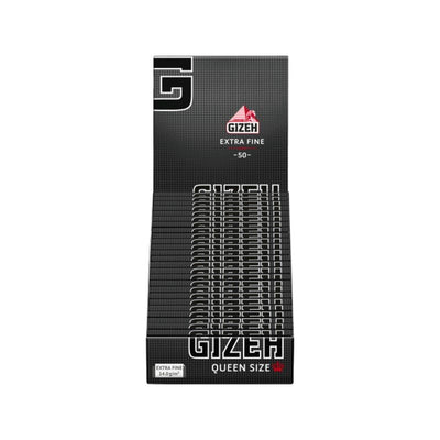 GIZEH Black Queen Size Papers Display mit 25 Heften à 50 Blatt