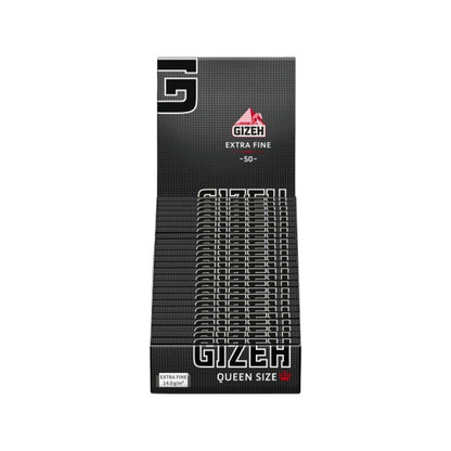 GIZEH Black Queen Size Papers Display mit 25 Heften à 50 Blatt