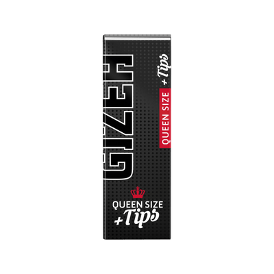 GIZEH Black Queen Size + Tips Heftchen, 50+50