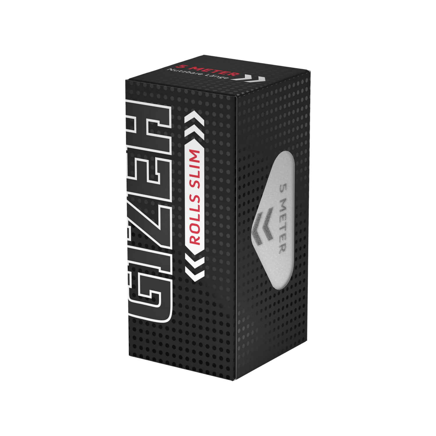 GIZEH Black Rolls Slim King Size 5 m Rollpapier in der Packung
