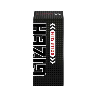 GIZEH Black Rolls Slim King Size 5 m Packung Frontansicht