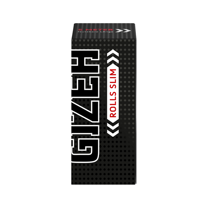 GIZEH Black Rolls Slim King Size 5 m Packung Frontansicht