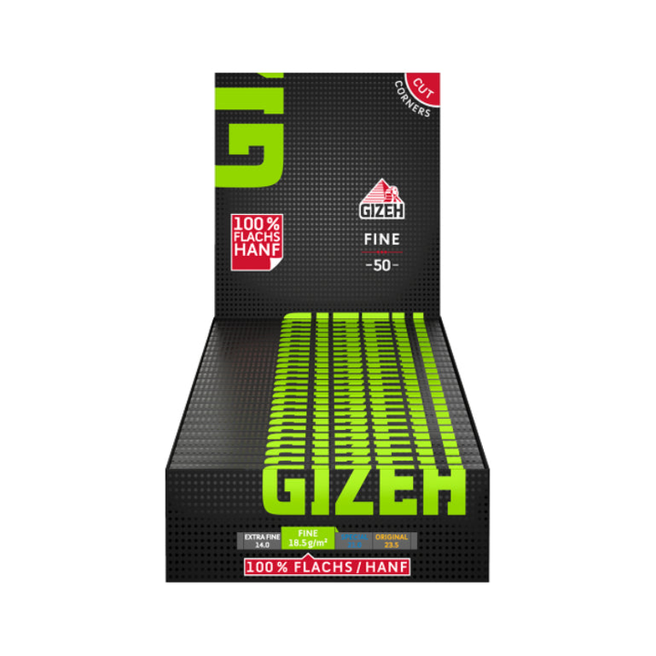 Gizeh Black SW Fine Blättchen, 25 Stück