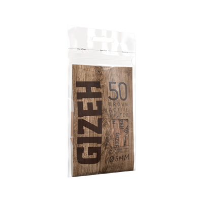 GIZEH Brown Active Filter 6 mm schräge Packungsansicht