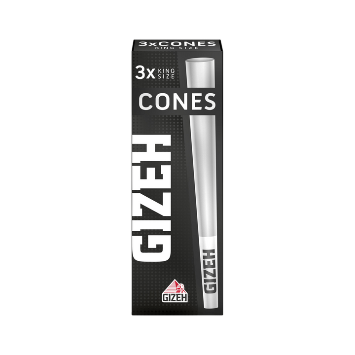 GIZEH Cones Black King Size mit konischem Aktivkohlefilter 3 Stück Packung