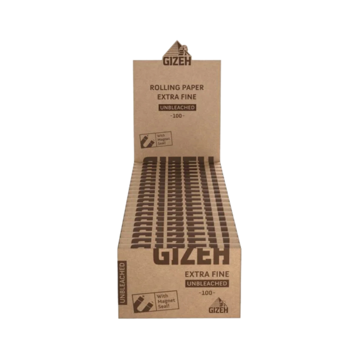 GIZEH Unbleached Extra Fine Display mit 20 Heftchen