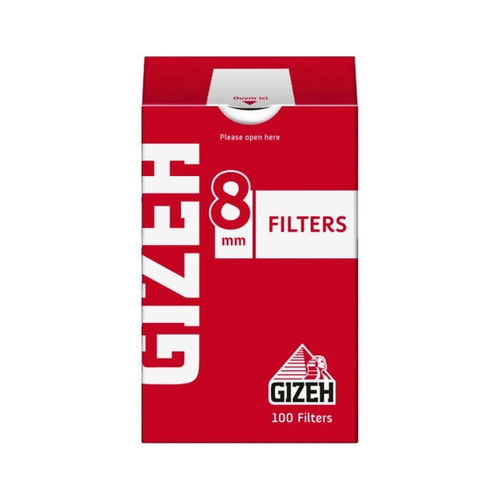 GIZEH Fein Active Aktivkohlefilter 8 mm 100 Stück Beutel