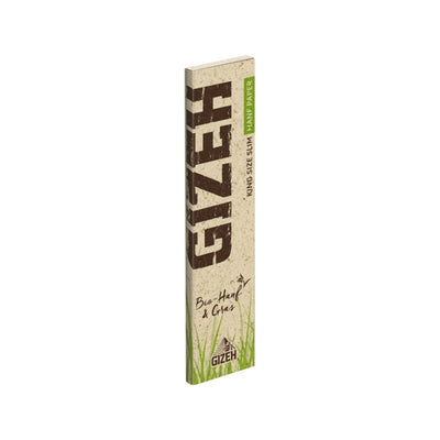 GIZEH Hanf & Gras Longpapers King Size Slim schräg geöffnet