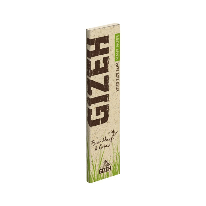 GIZEH Hanf & Gras Longpapers King Size Slim schräg geöffnet