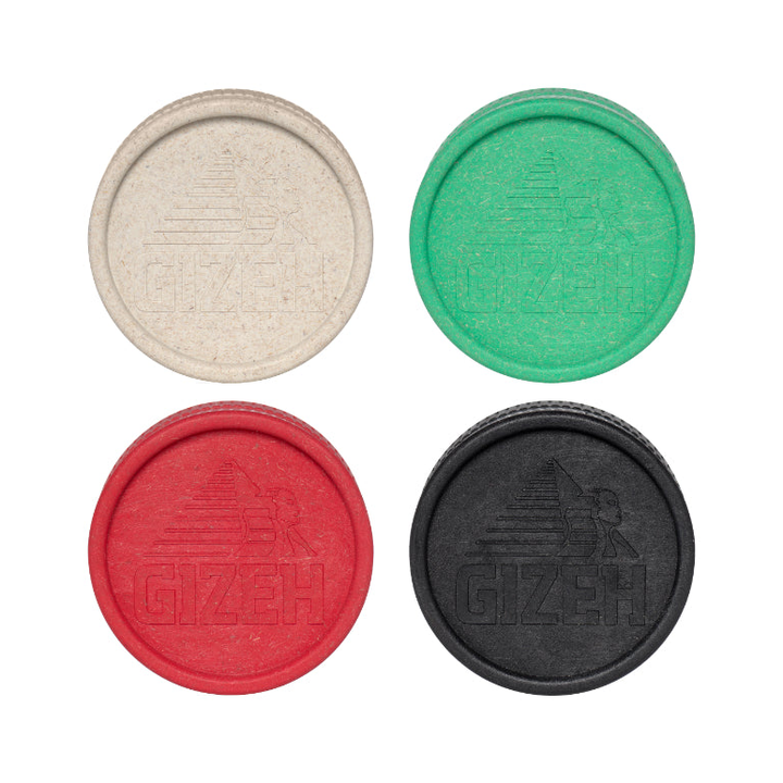 GIZEH Hemp Grinder aus Hanf, 2-teilig, 55 mm, Display mit 24 Stück