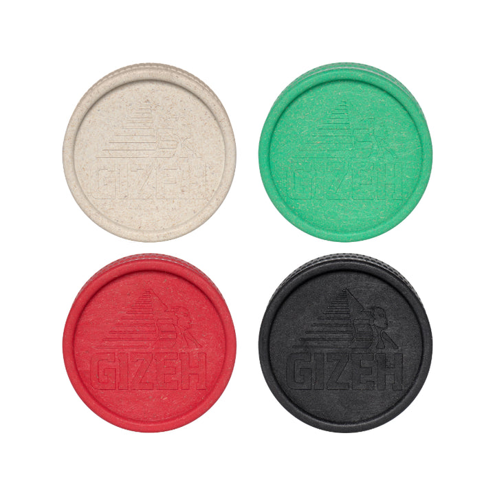 GIZEH Hemp Grinder aus Hanf, 2-teilig, 55 mm, Display mit 24 Stück