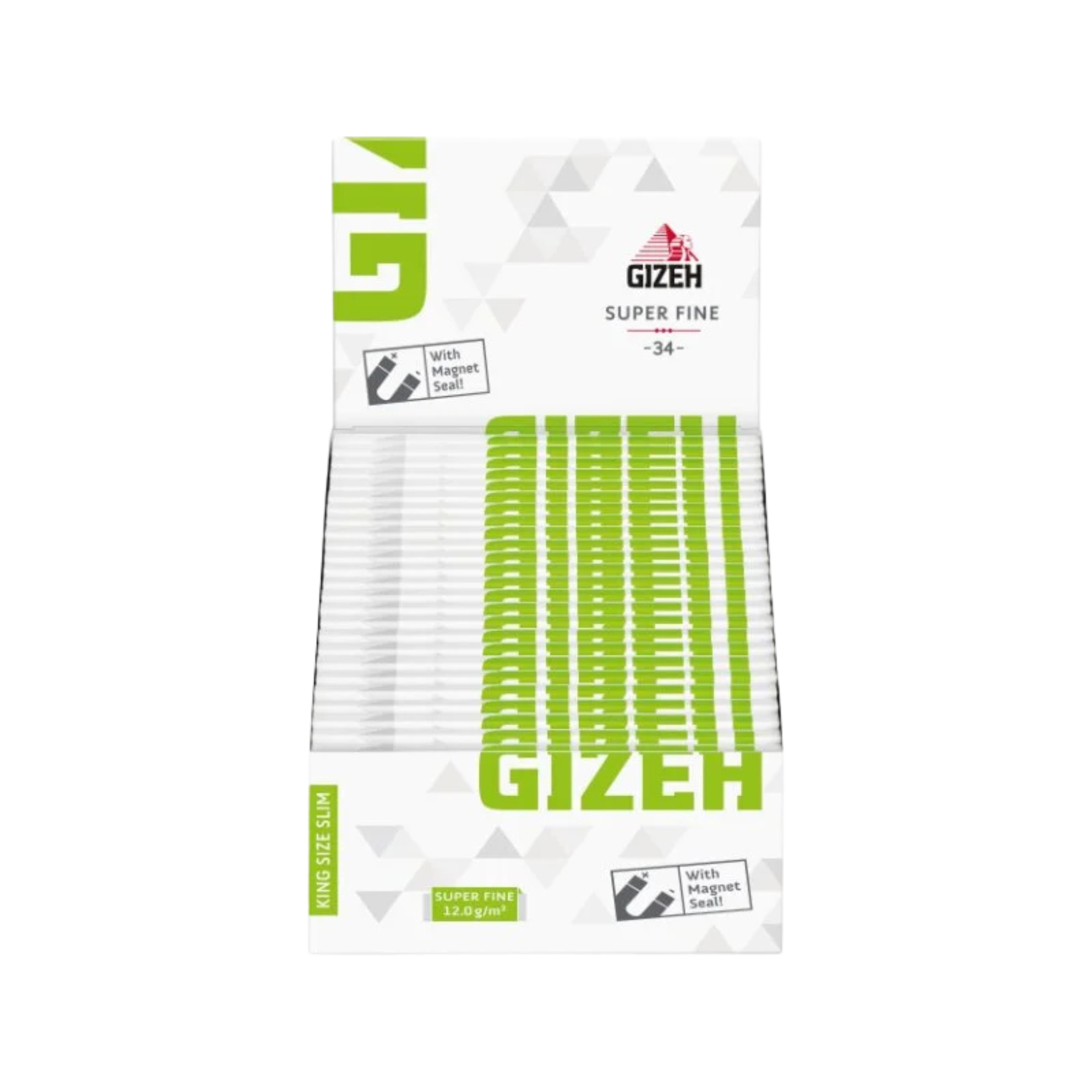 GIZEH King Size Slim Super Fine Display mit 50 Heftchen