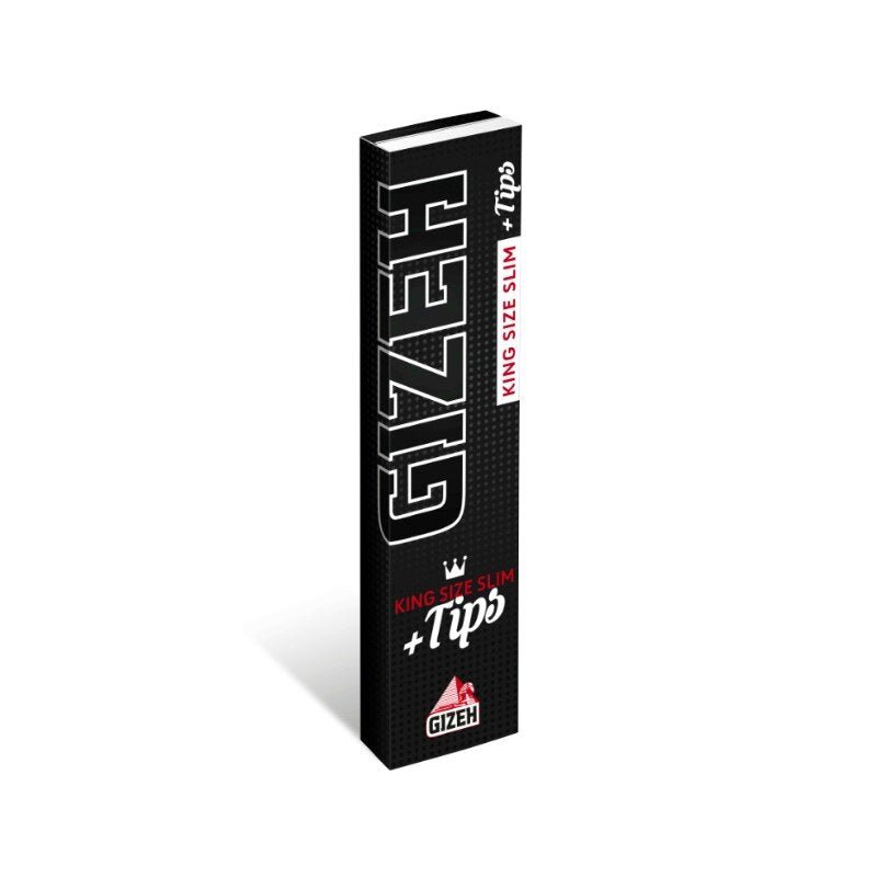 GIZEH - King Size Slim + Tips - Black kaufen bei rauchwerk.ch