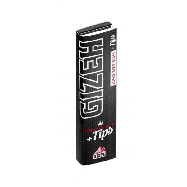 GIZEH - King Size Slim + Tips - Black kaufen bei rauchwerk.ch