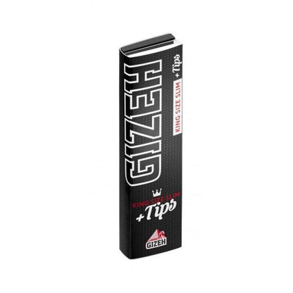GIZEH - King Size Slim + Tips - Black kaufen bei rauchwerk.ch