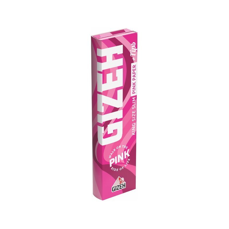 GIZEH - King Size Slim + Tips - Pink kaufen bei rauchwerk.ch