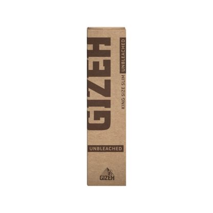 GIZEH King Size Slim Unbleached Papers Packung vorne