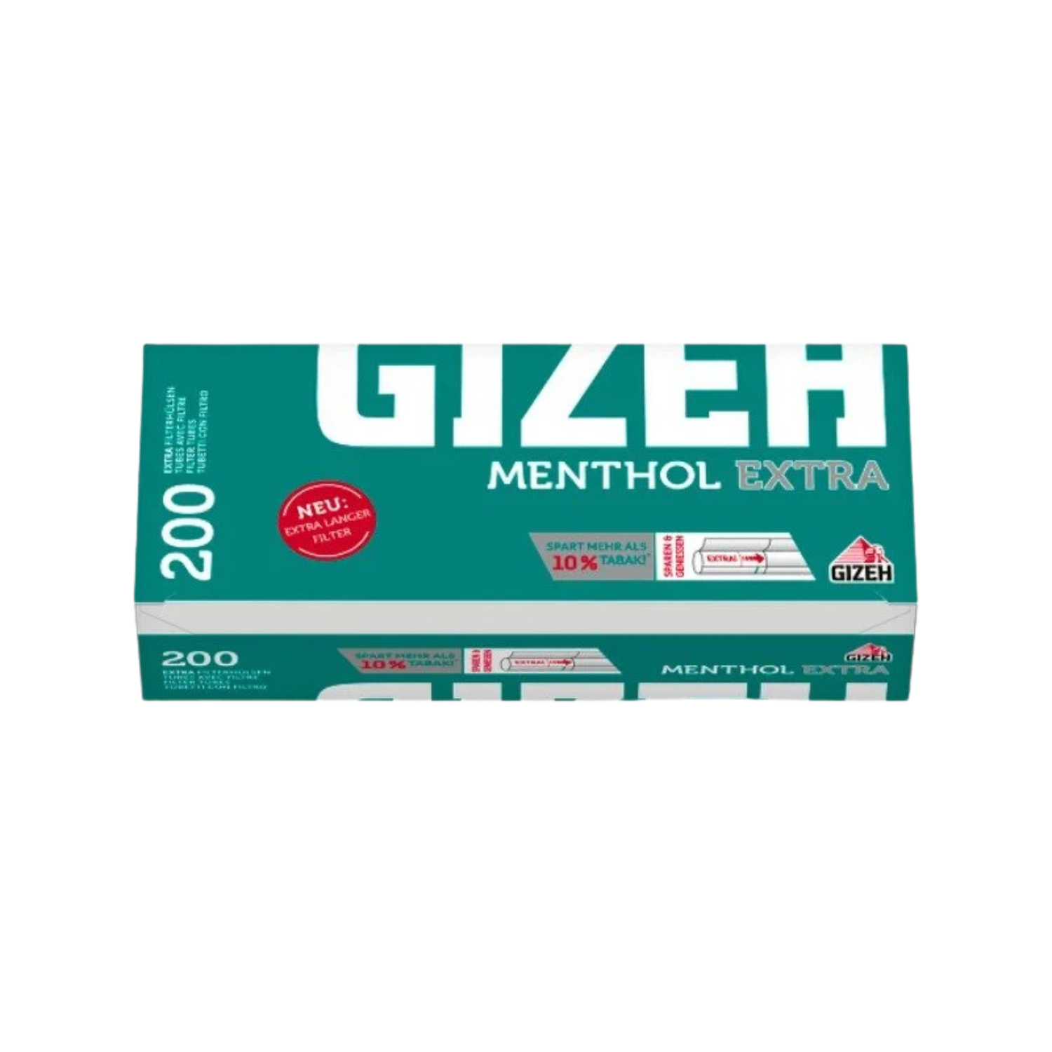 GIZEH Menthol Extra Filterhülsen 200 Stück in Box