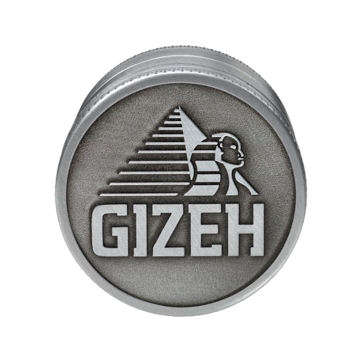 GIZEH Metal Grinder in Silber, 4-teilig, 50 mm