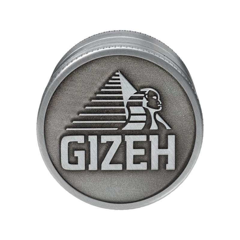 GIZEH Metal Grinder in Silber, 4-teilig, 50 mm
