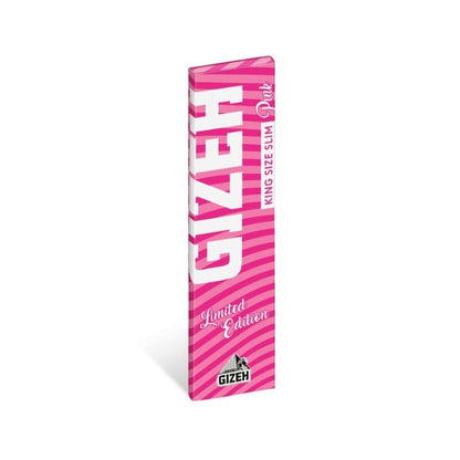 GIZEH Pink King Size Slim Papers Heft mit 34 Blättchen
