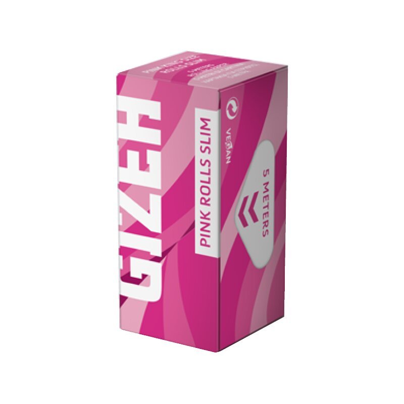 GIZEH Pink Rolls Slim plus Tips 5 m Packung