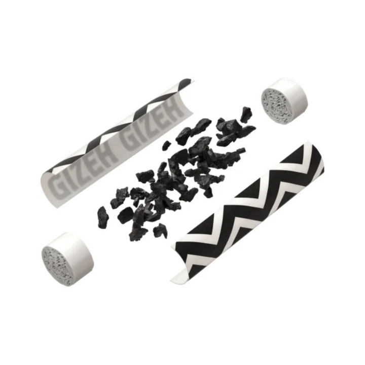 GIZEH ProCell Aktivkohlefilter 6mm Innenansicht