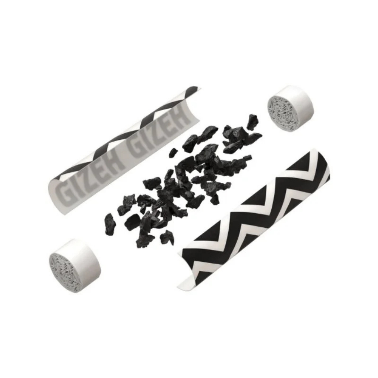 GIZEH ProCell Aktivkohlefilter 6mm Innenansicht