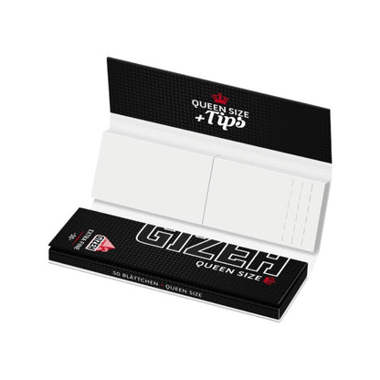 GIZEH - Queen Size + Tips - Black kaufen bei rauchwerk.ch