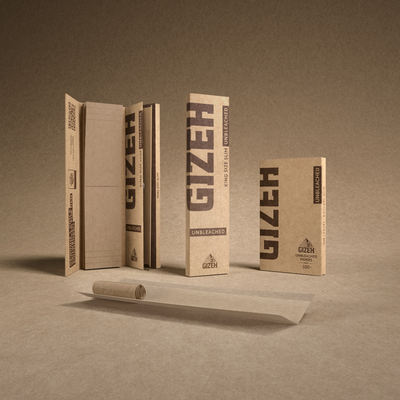 GIZEH Unbleached Active Filter 6 mm, 10 x 34 Stück – Aktivkohlefilter