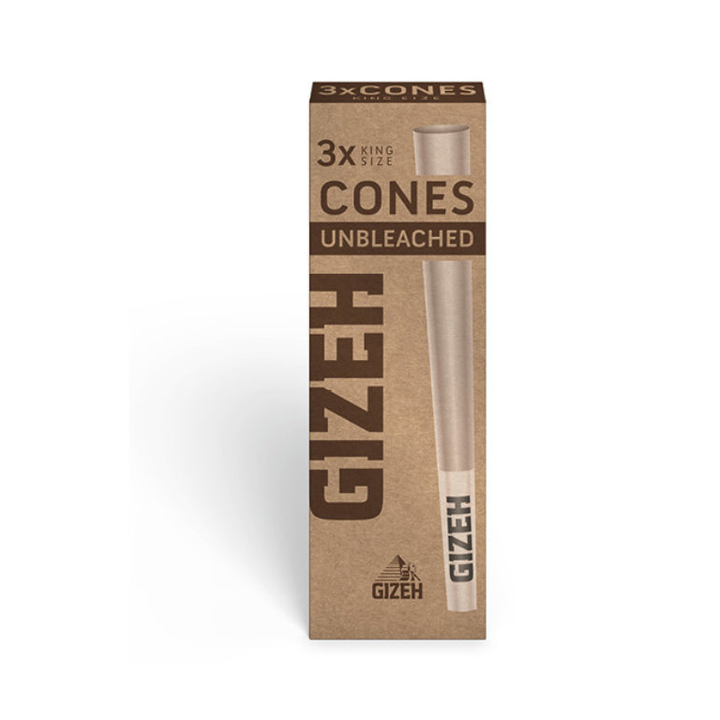 GIZEH Unbleached Cones vorgedrehte Hülsen, 24 x 3 Stück