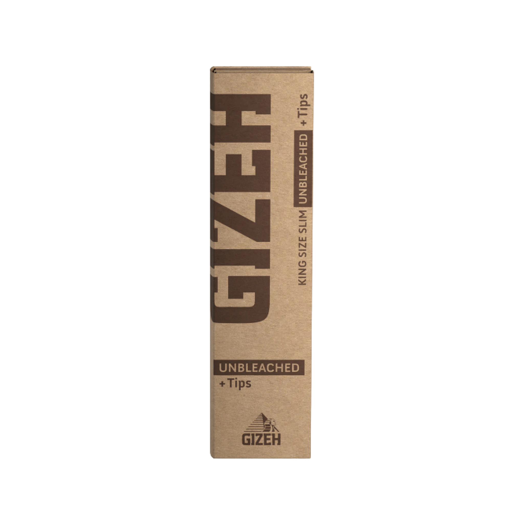 GIZEH Unbleached King Size Slim + Tips Packung vorne