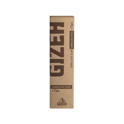GIZEH Unbleached King Size Slim + Tips Packung vorne