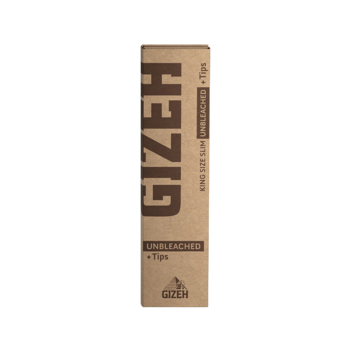 GIZEH Unbleached King Size Slim + Tips Packung vorne