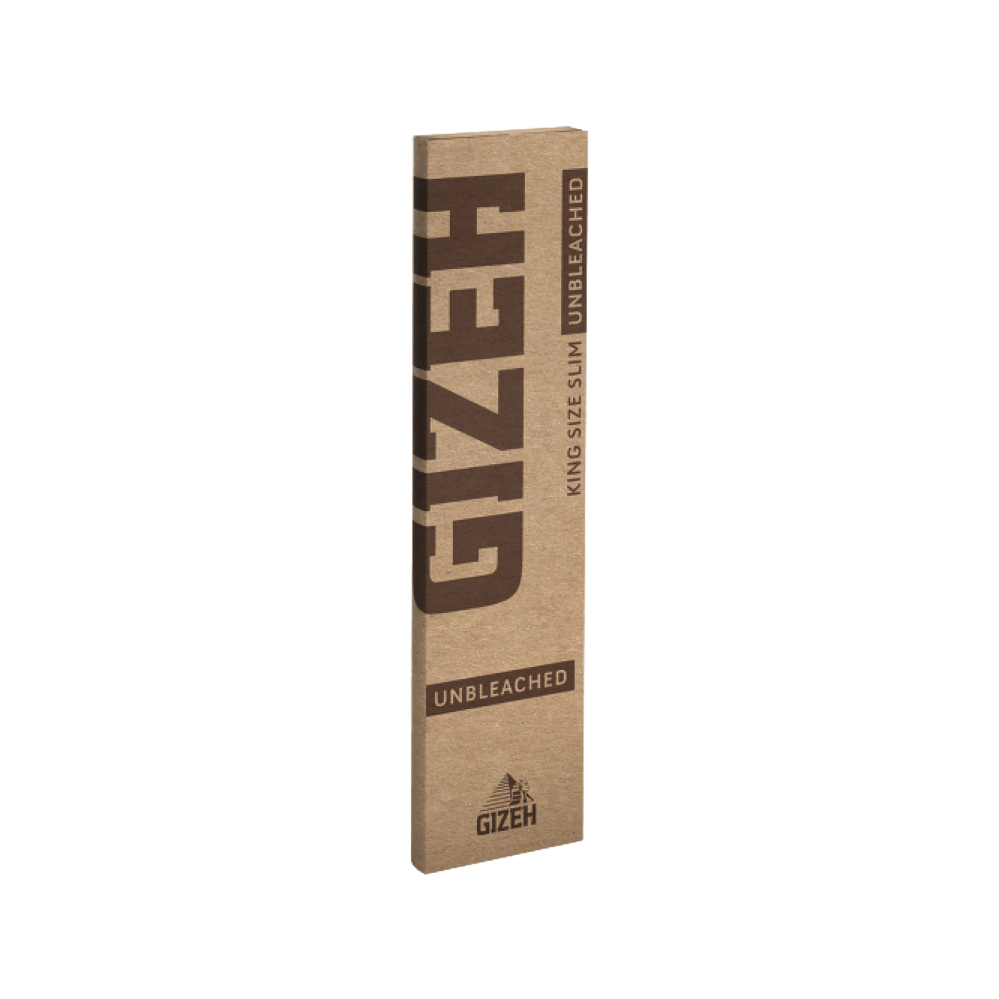 GIZEH Unbleached King Size Slim + Tips Packung schräg