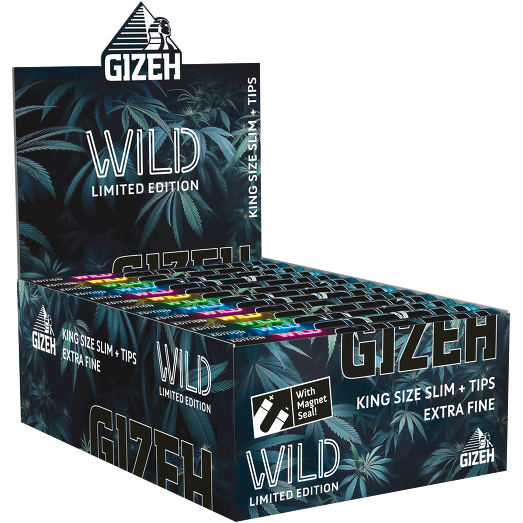 GIZEH WILD King Size Slim Papers + Tips – 26 Stück – Ansicht 2