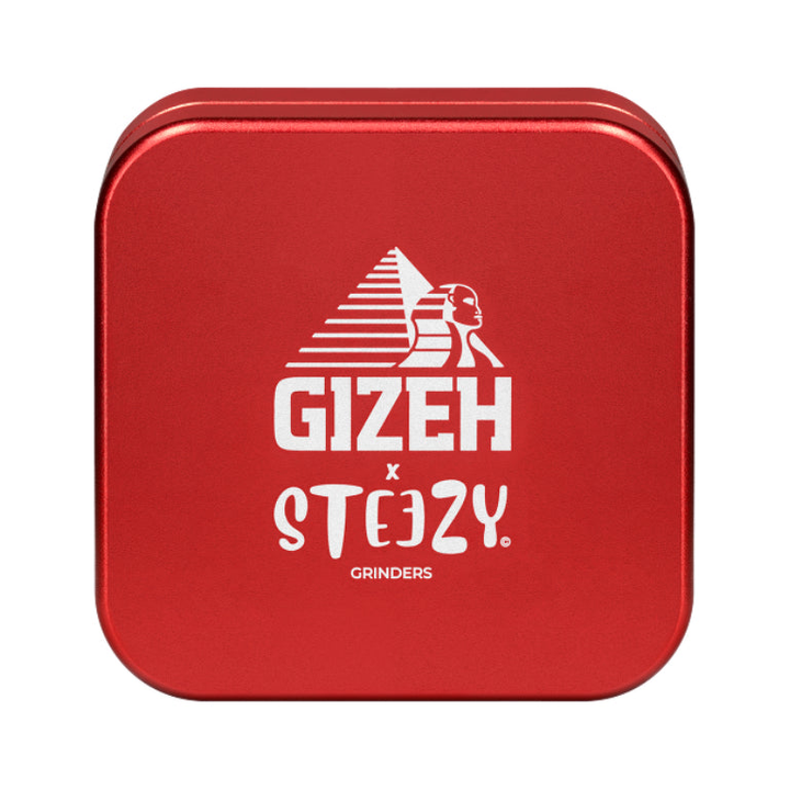 Grinder Gizeh x Steezy rouge, 2 pièces, 55 mm