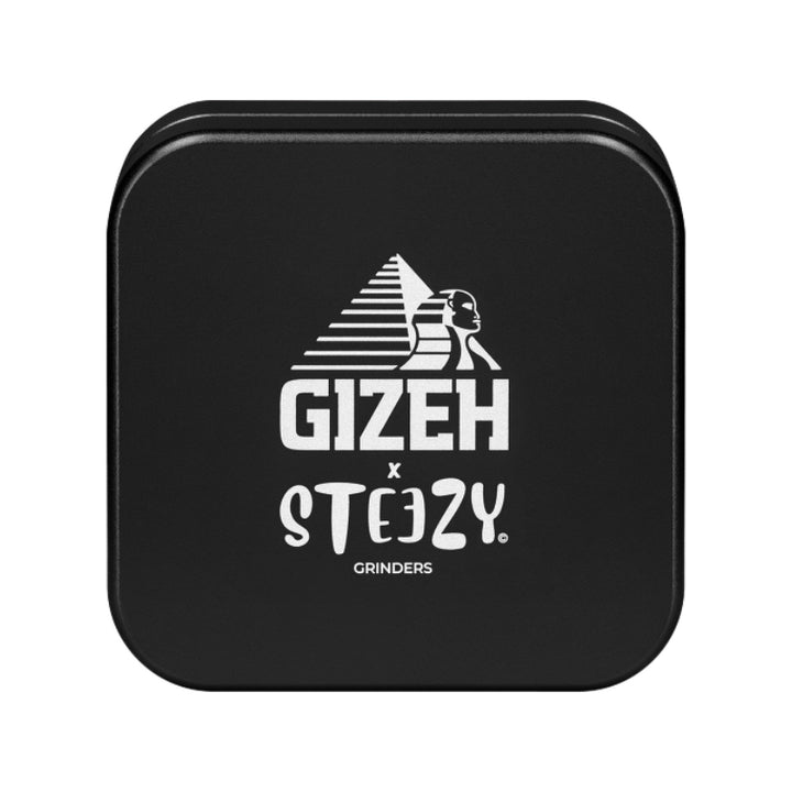 GIZEH x STEEZY Grinder in Schwarz, 2-teilig, 55 mm